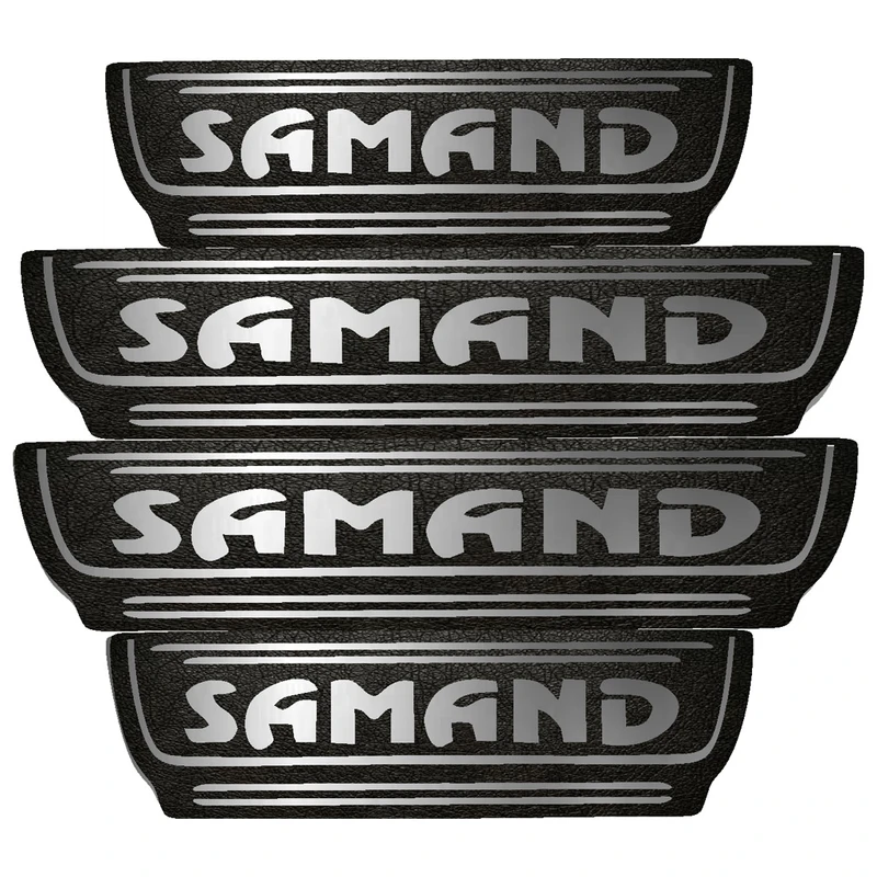 برچسب پارکابی  خودرو مهدیار طرح چرم کدpka1013مناسب برای سمند  بسته 4 عددی