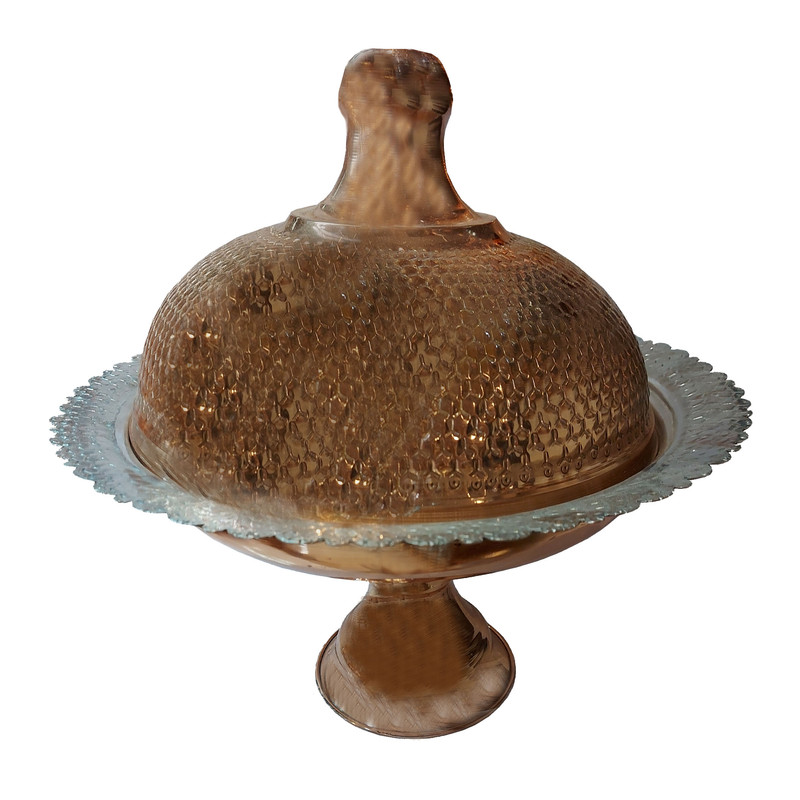 ظرف مسی مدل مرغ خوری توپی کد 1598