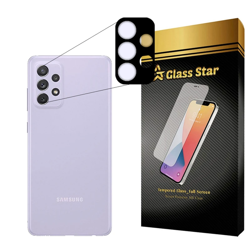محافظ لنز دوربین گلس استار مدل 5DLENS مناسب برای گوشی موبایل سامسونگ Galaxy A72 4G