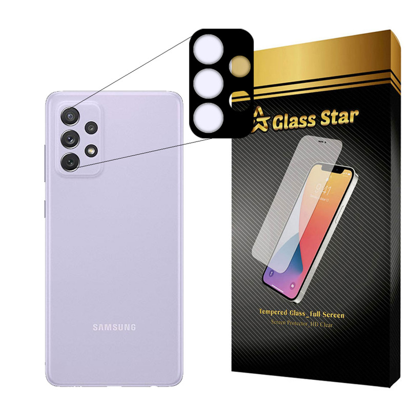 محافظ لنز دوربین فول گلس استار مدل 5DLENS مناسب برای گوشی موبایل سامسونگ Galaxy A72 5G