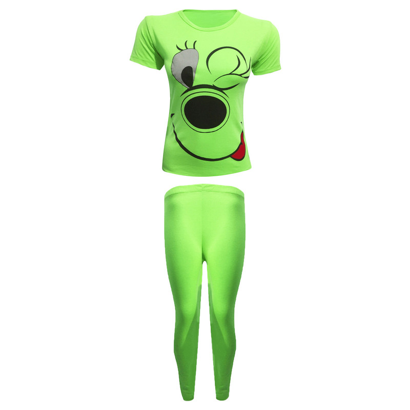 ست تی شرت آستین کوتاه و شلوار زنانه مدل Brody کد tm-1678888 رنگ سبز