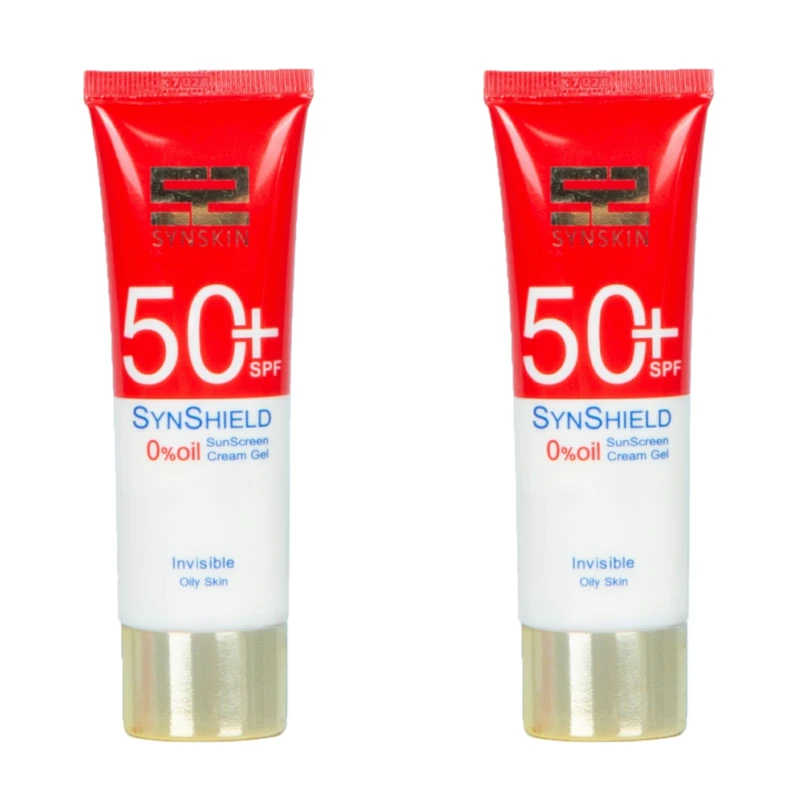 کرم ژل ضد آفتاب سان اسکین مدل Invisible حجم 50 میلی لیتر مجموعه 2 عددی