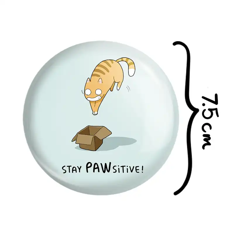 آینه جیبی خندالو طرح گربه Cat مدل تاشو کد 23291