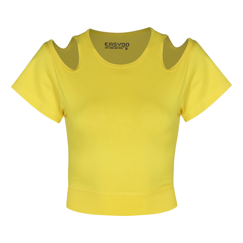 کراپ‌ تی‌شرت آستین کوتاه زنانه ایزی دو