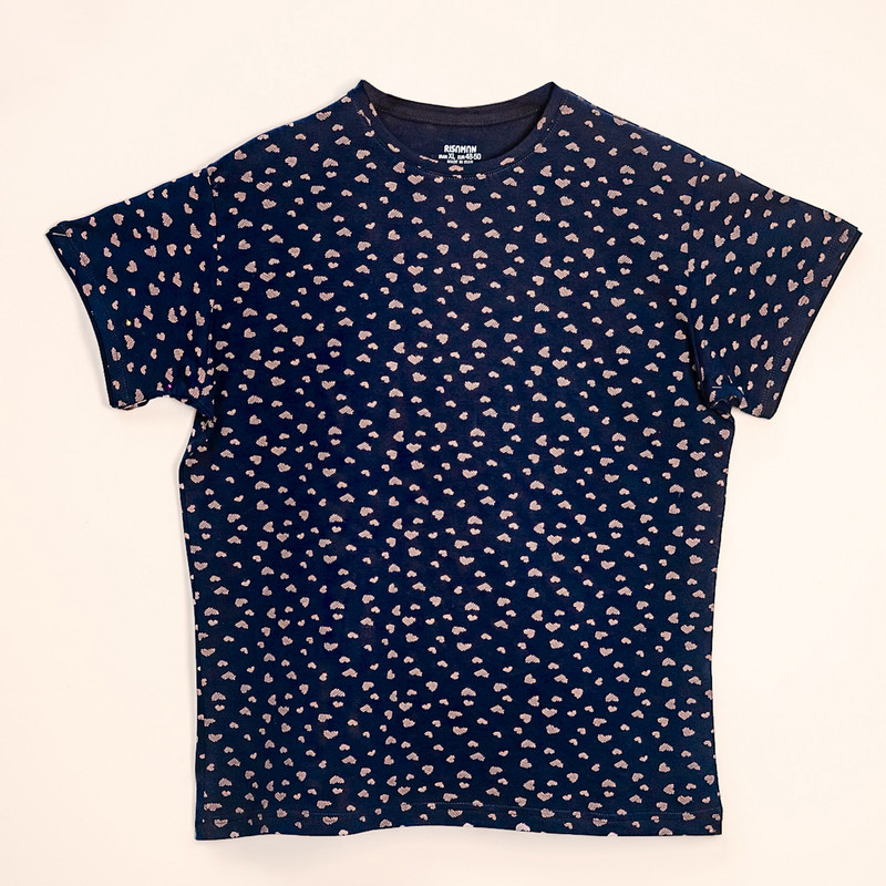 ست تی شرت و شلوار زنانه مدل آناهیتا رنگ سرمه ای