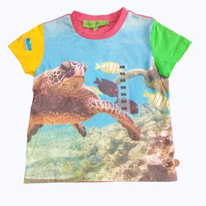 تی شرت آستین کوتاه دخترانه جی بی سی مدل fds-098