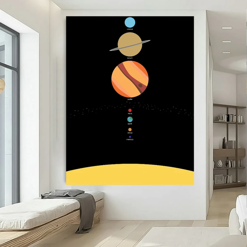  پوستر طرح سیارات منظومه شمسی کد FP104496