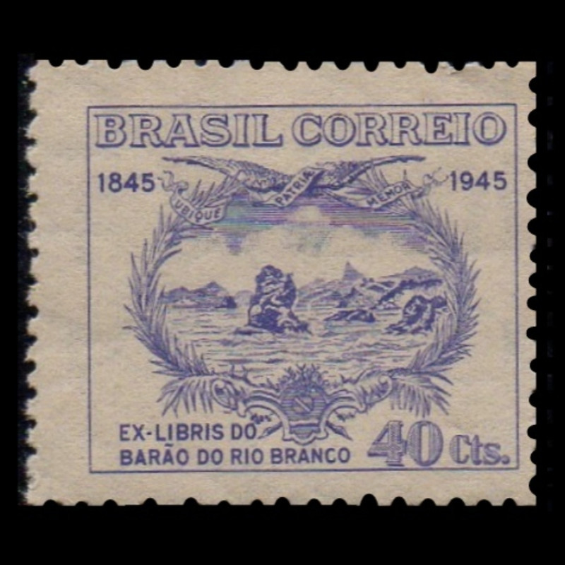 تمبر یادگاری طرح کشور برزیل مدل 40 سنتاوو 1945 میلادی