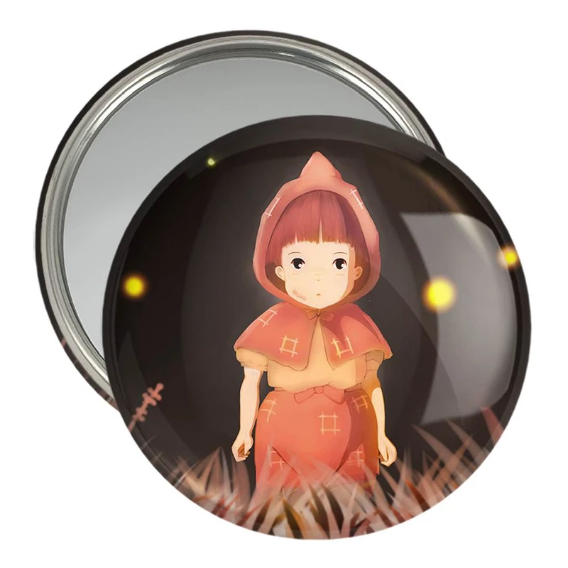 آینه جیبی خندالو مدل ستسوکو انیمیشن گورستان کرم های شب تاب  کد 13699