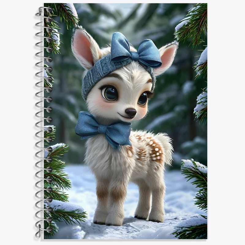 دفتر نت موسیقی 50 برگ خندالو طرح آهوی کیوت کد F7222