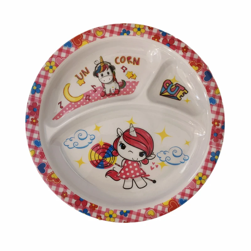 بشقاب کودک مدل CUTE UNICORN