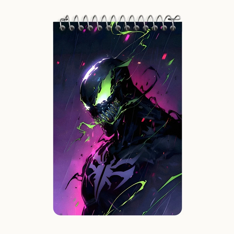 دفتر یادداشت 50 برگ خندالو طرح ونوم (Venom) کد F9142