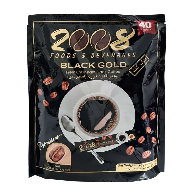 پودر قهوه فوری اسپرسو 2008 - 2.5 گرم بسته 40 عددی