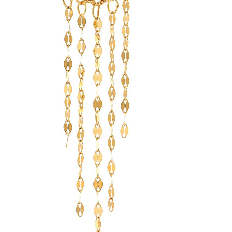 گوشواره حلقه‌ای طلا 18 عیار زنانه هور گالری کد RCE708 - 4
