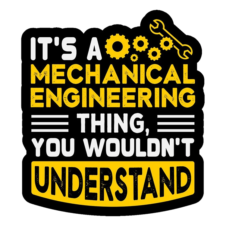 استیکر پارچه و لباس پاد آفرین مدل مهندس مکانیک کد S2378