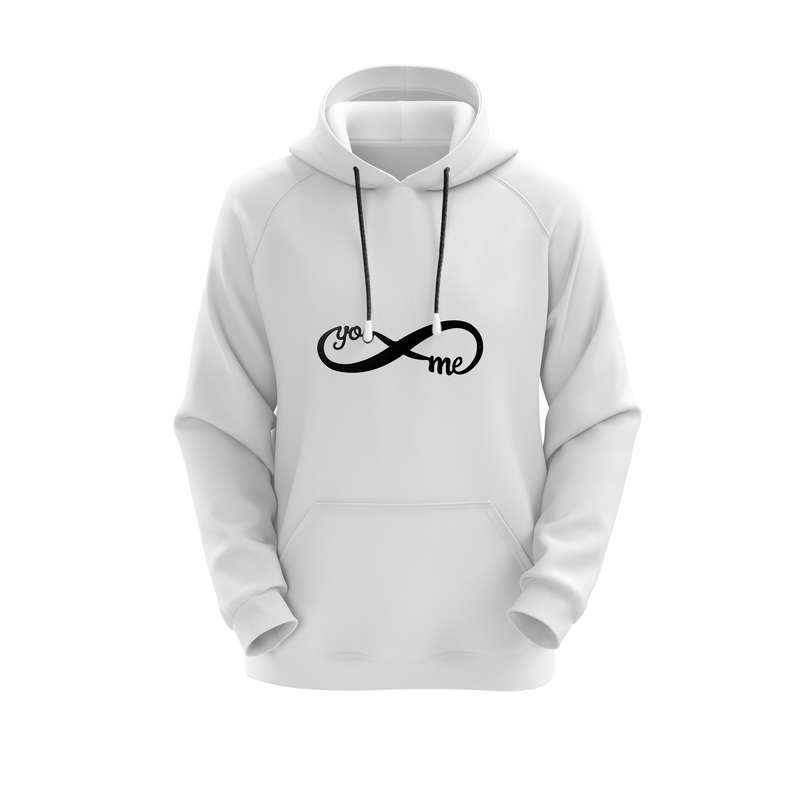 هودی زنانه مدل بی نهایت کد E69 سفید