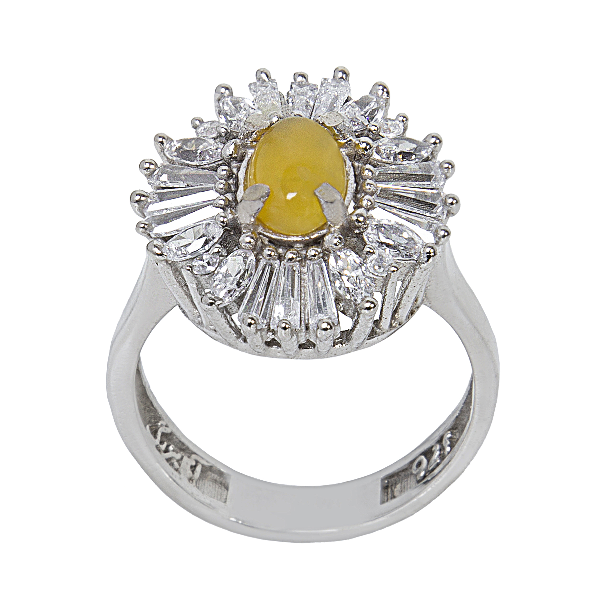 انگشتر نقره زنانه بازرگانی میلادی کد AWR_027