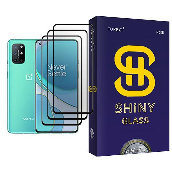 محافظ صفحه نمایش آتوچبو مدل Shiny Glass MIX003 مناسب برای گوشی موبایل وان پلاس 8T بسته سه عددی