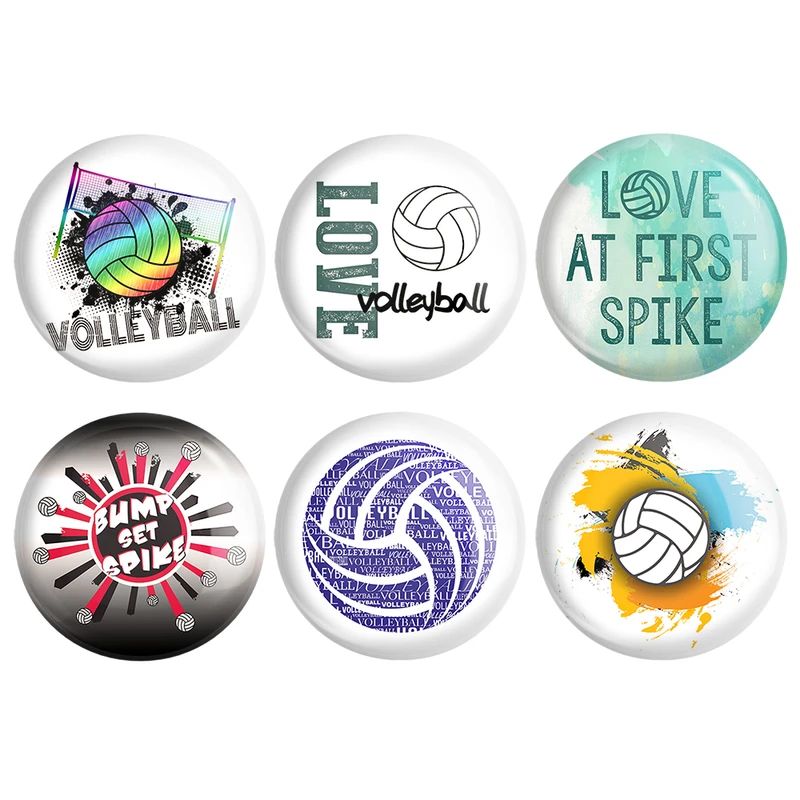 مگنت خندالو طرح والیبال Volleyball کد 1701A مجموعه 6 عددی