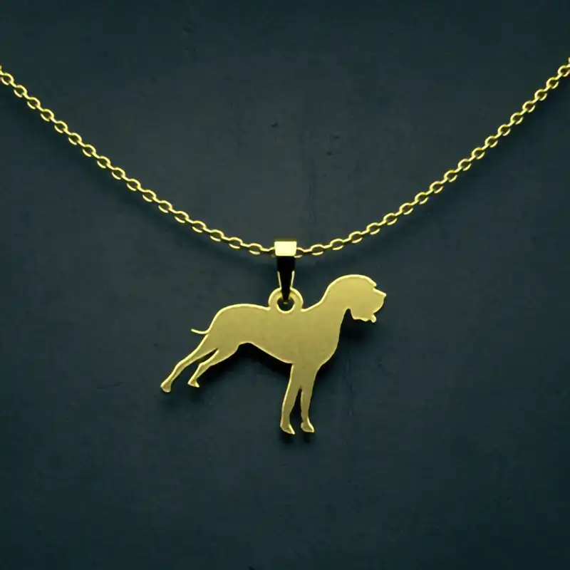 گردنبند طلا 18 عیار زنانه مدوپد مدل سگ کد J3-1-1051