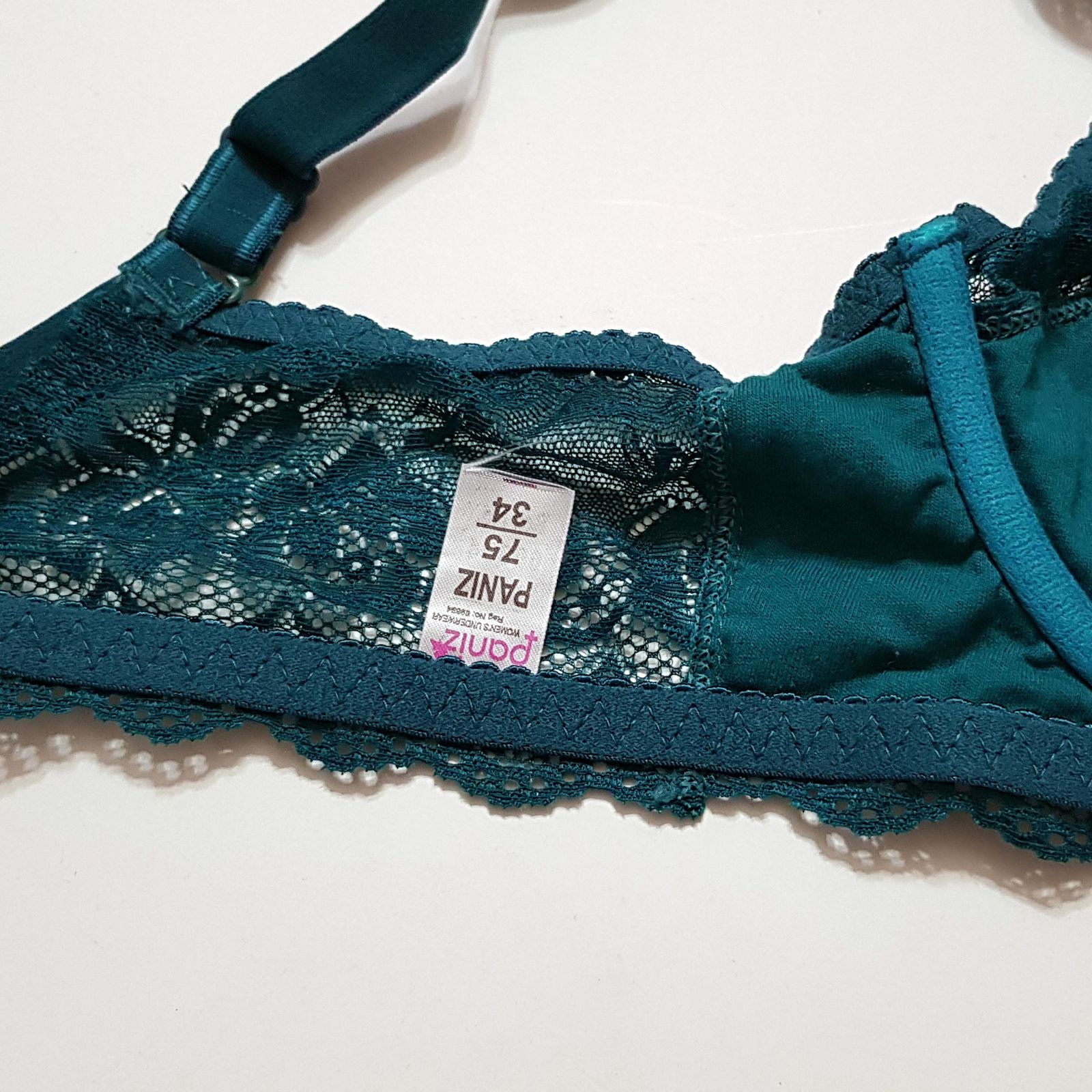 سوتین زنانه پانیذ مدل گیپوری فنردار کد 66365-new -  - 6