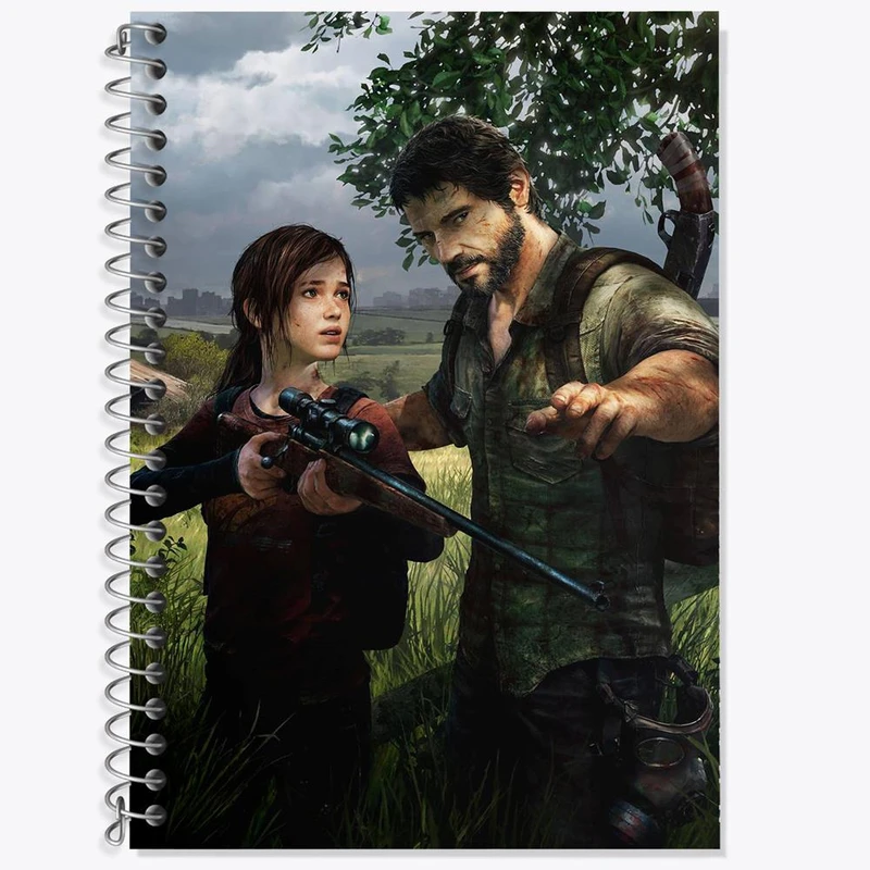 دفتر زبان 50 برگ خندالو مدل سه خط طرح بازی د لست آف آس The Last Of Us کد 30087