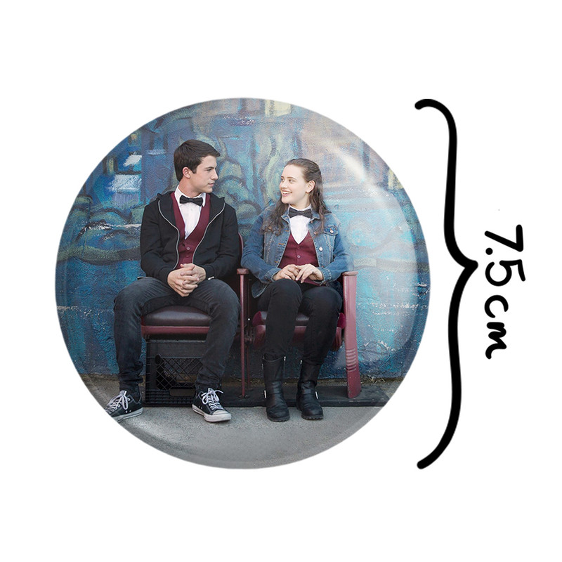 آینه جیبی خندالو طرح هانا و کلی 13دلیل برای اینکه Reasons Why13 مدل تاشو کد 20345