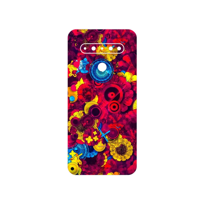برچسب پوششی ماهوت مدل Vector Flower Garden Digital Art مناسب برای گوشی موبایل ال جی K61