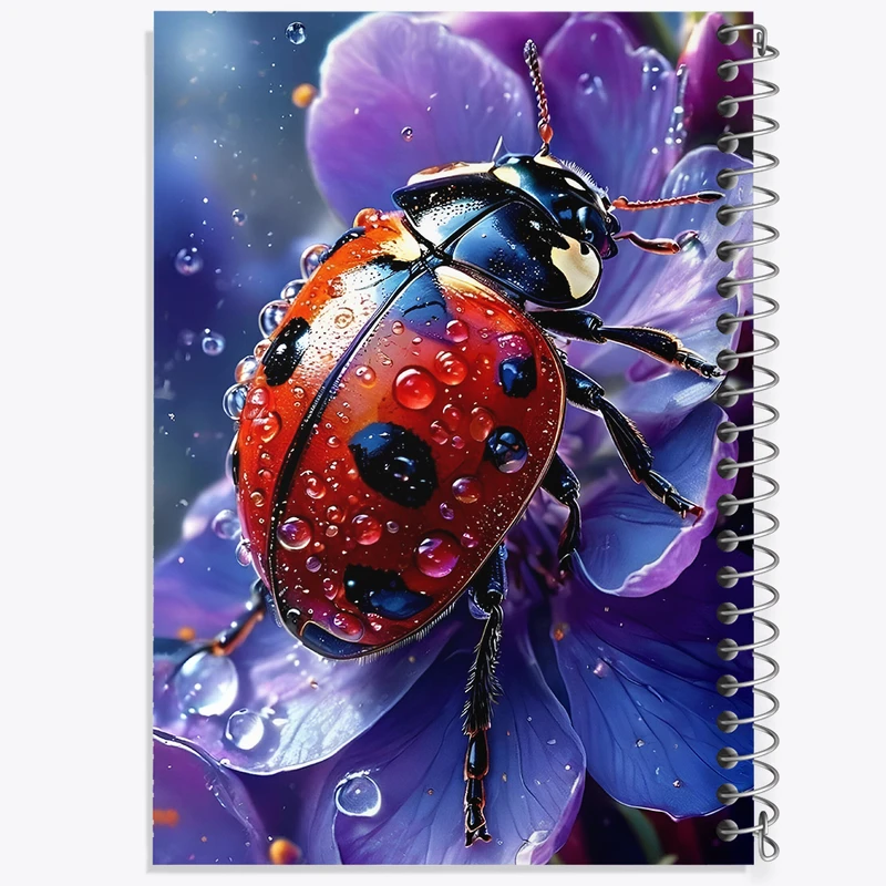 دفتر مشق 50 برگ خندالو طرح کفشدوزک کد N4998