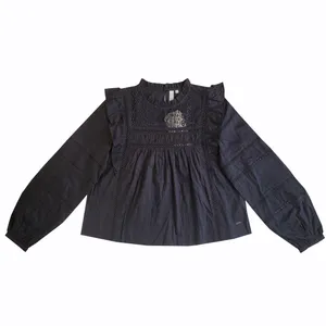 بلوز آستین بلند زنانه مدل k-6674 رنگ مشکی