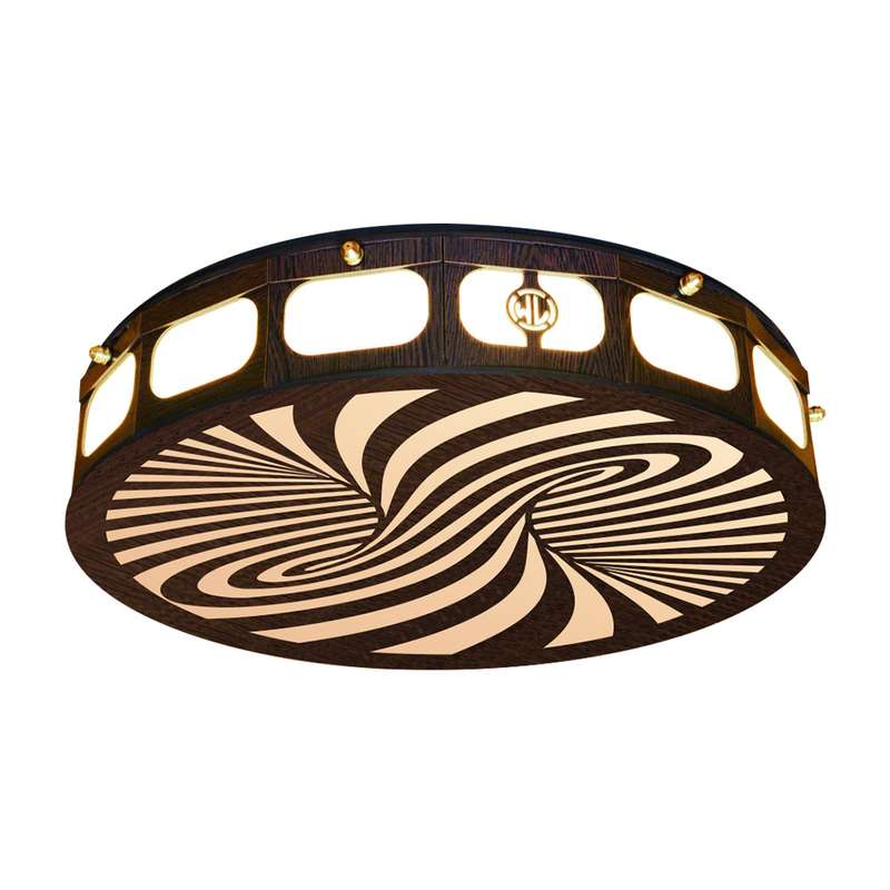 لوستر سقفی وودلایت طرح هلیکس دایره