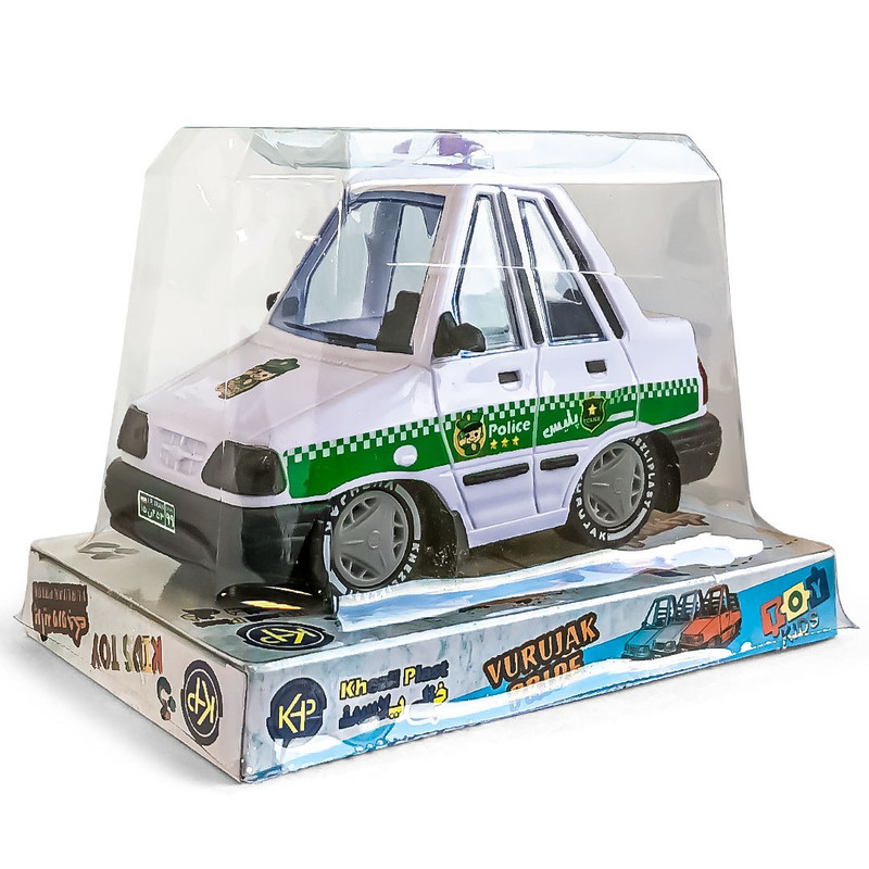 ماشین بازی مدل پراید پلیس وروجک
