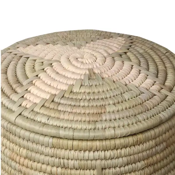 سبد حصیر بافی مدل استوانه