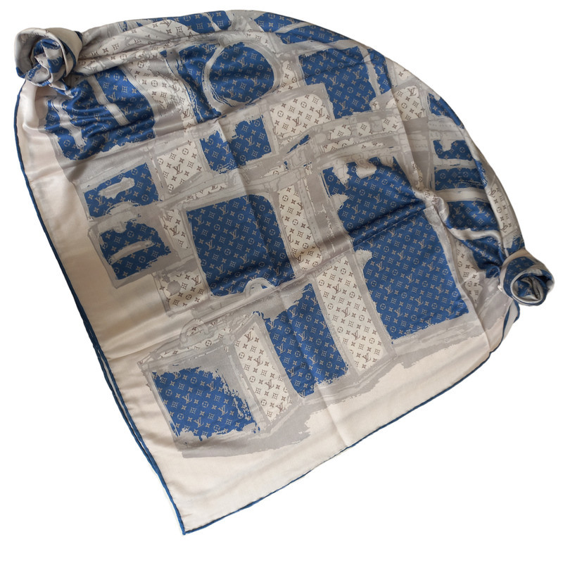 روسری زنانه لویی ویتون مدل قواره بزرگ مجلسی مهمانی نخی