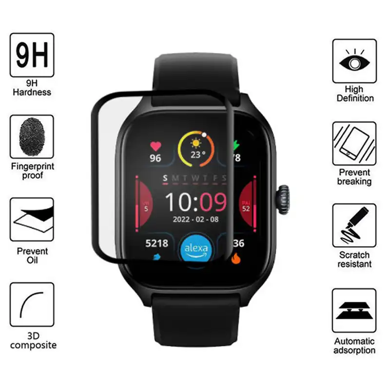 محافظ صفحه نمایش راینو مدل R-PMMA مناسب برای ساعت هوشمند امیزفیت GTS 4 بسته 2 عددی