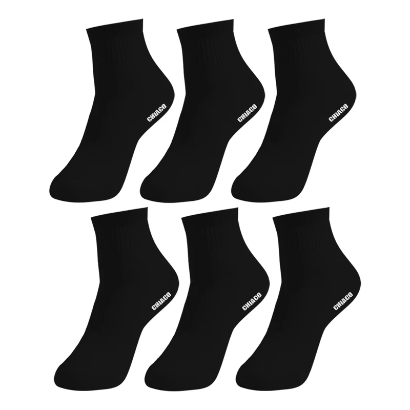 جوراب ساق کوتاه زنانه چیاکو مدل ساده کد 999 بسته 3 عددی