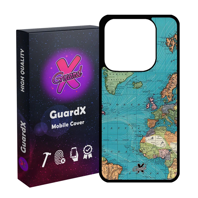 کاور گارد ایکس طرح نقشه مدل 10226 مناسب برای گوشی موبایل شیائومی Redmi Note 14 4G