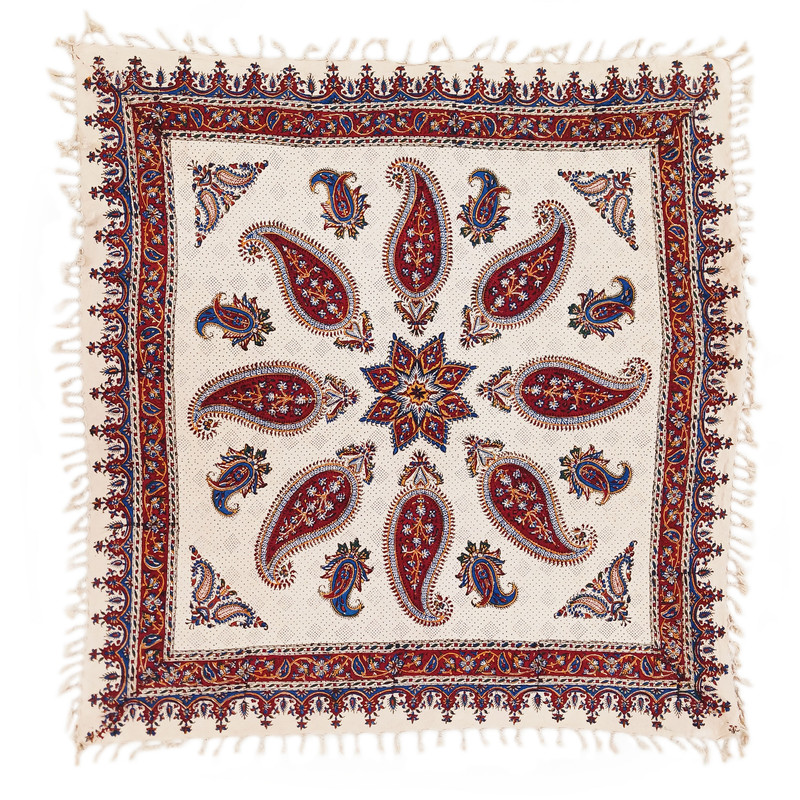 رومیزی قلمکار مدل بته جقه