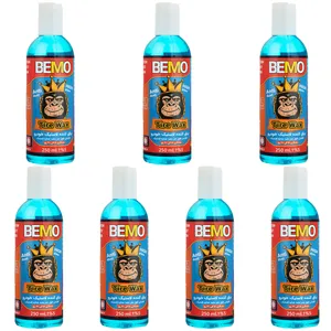 ژل تمیز کننده لاستیک خودرو بمو مدل MO2 حجم 250 میلی لیتر بسته 7 عددی