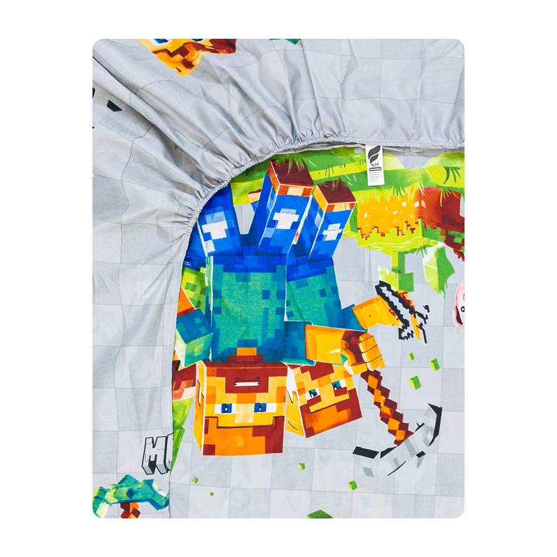 ملحفه میکرو آدنو مدل ماینکرفت کد MC20 یک نفره سایز 90x200 سانتی متر