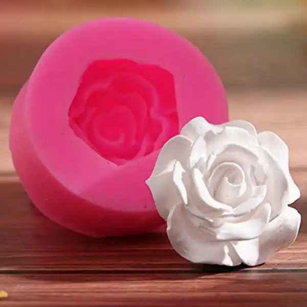 سیلیکون قالب گیری مدل گل رز مجموعه 4عددی