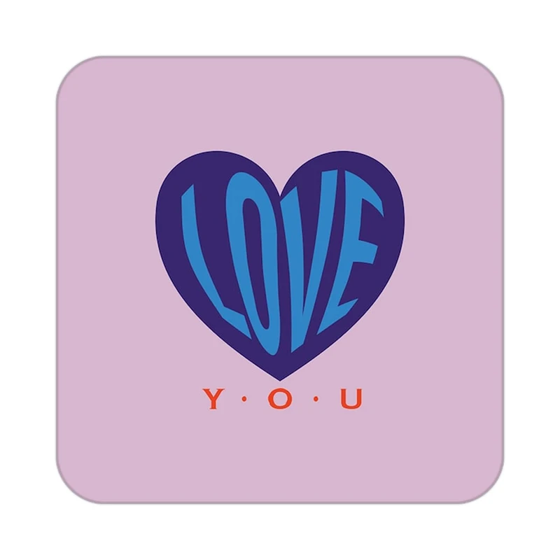 زیر لیوانی کاکتی طرح عاشقانه مدل mp38856