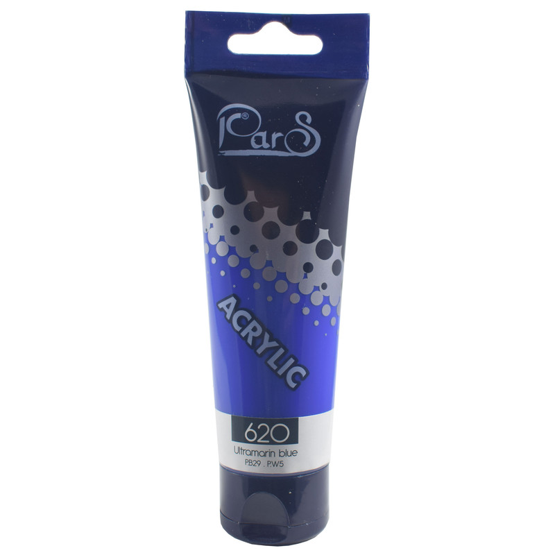 رنگ اکریلیک پارس کد 620ultramarin blue حجم 75 میلی لیتر