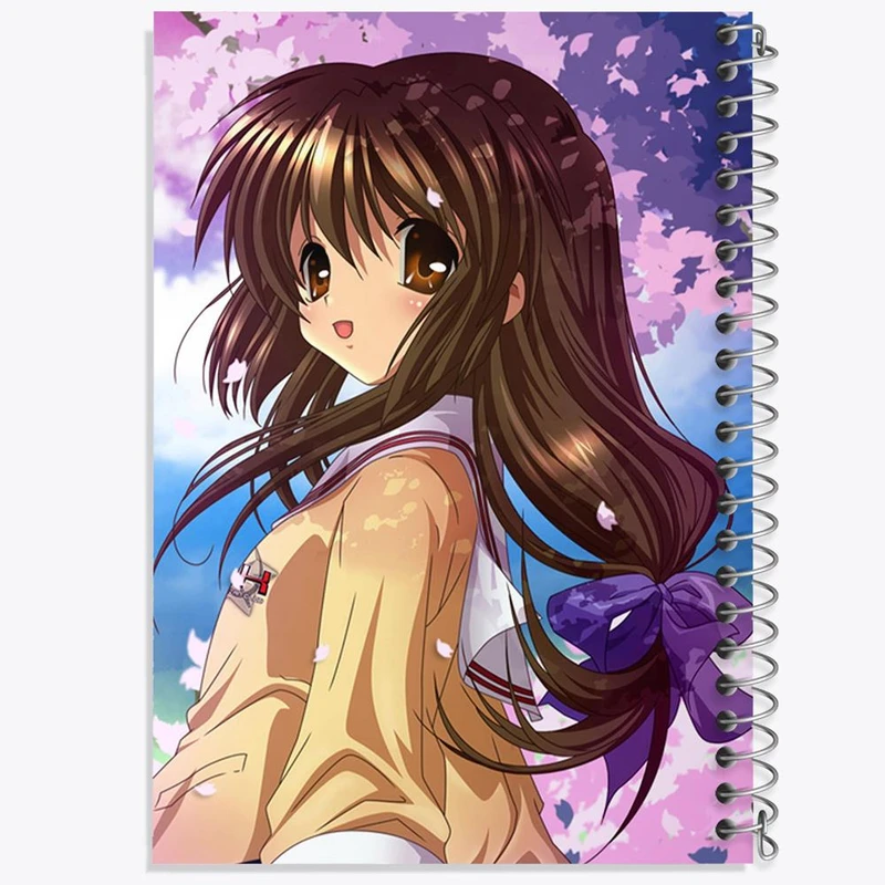 دفتر نقاشی 50 برگ خندالو مدل فوکو انیمه کلاناد Clannad کد 22411