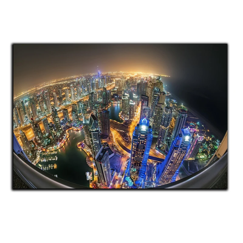 تابلو شاسی بکلیت طرح منظره شهر دبی مدل SH-808