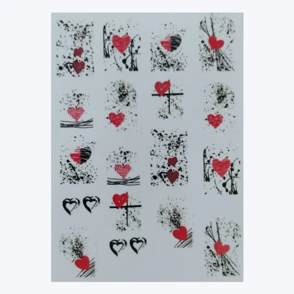استیکر طراحی ناخن مدل قاب کد A218