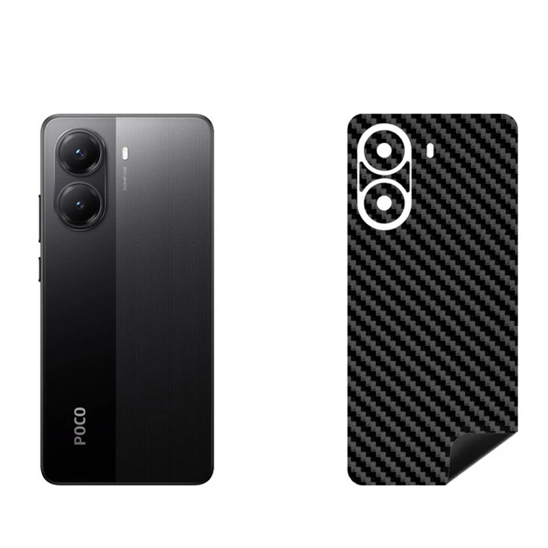 برچسب پوششی بستور طرح کربن مدل BT-Fiber طرح فیبر کربن مناسب برای گوشی موبایل شیائومی Poco X7 Pro