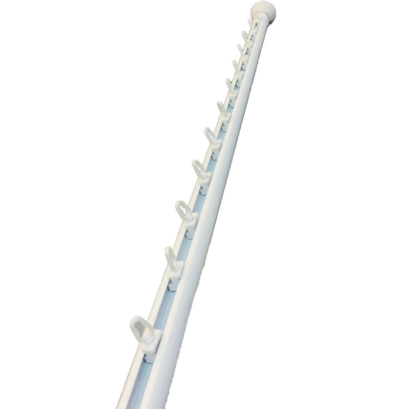 چوب پرده مدل مینیمال گرد طول 140 سانتی متر به همراه گیره