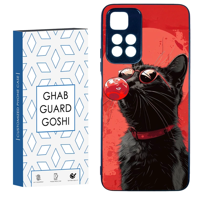 کاور قاب گارد گوشی طرح گربه کد TPU-296 مناسب برای گوشی موبایل شیائومی Redmi Note 11 Pro Plus 5G
