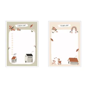 کاغذ یادداشت مدل to do list طرح مدرن مجموعه 2 عددی